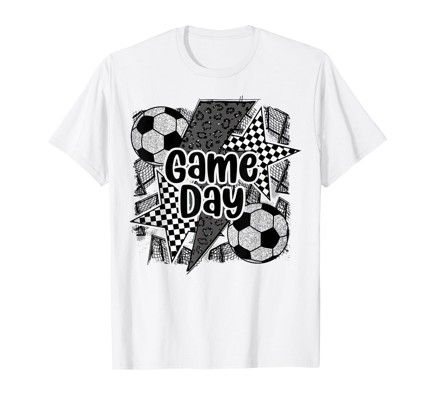 Coquette Soccer Mama Leopard Game Day T-Shirt - Graphic Print Unisex - T-Shirt, Sweatshirt, Hoodie