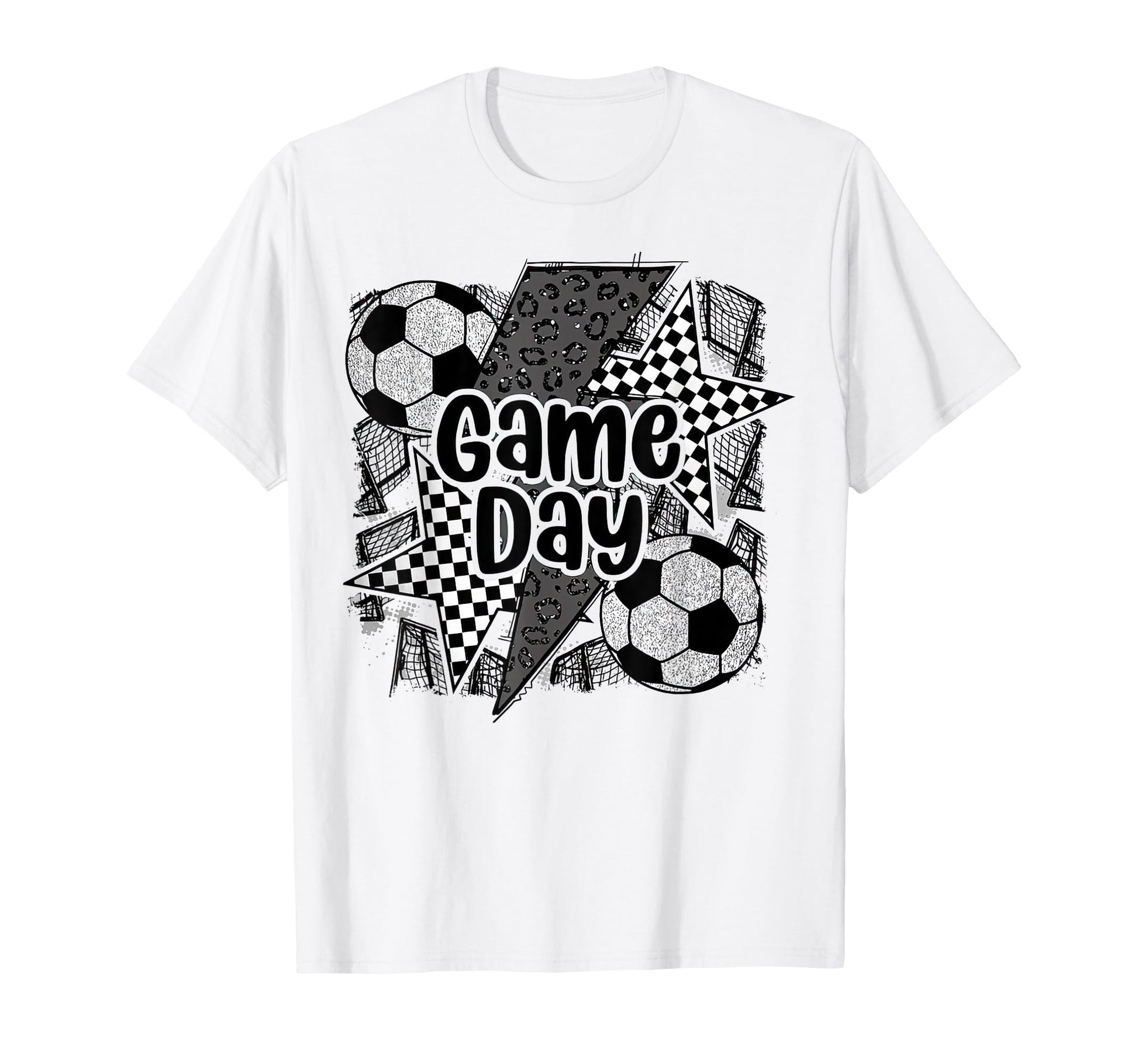 Coquette Soccer Mama Leopard Game Day T-Shirt - Graphic Print Unisex - T-Shirt, Sweatshirt, Hoodie