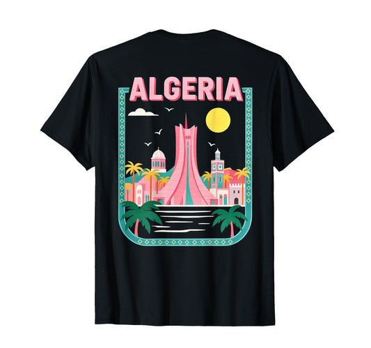 Algeria Dz Printed Back T-Shirt - Streetwear Style for Adults - T-Shirt, Sweatshirt, Hoodie