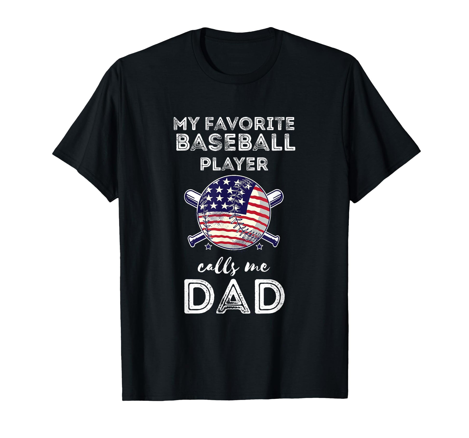 American Baseball Player Dad Usa Team T-Shirt - Unique Graphic Men Women - T-Shirt, Sweatshirt, Hoodie