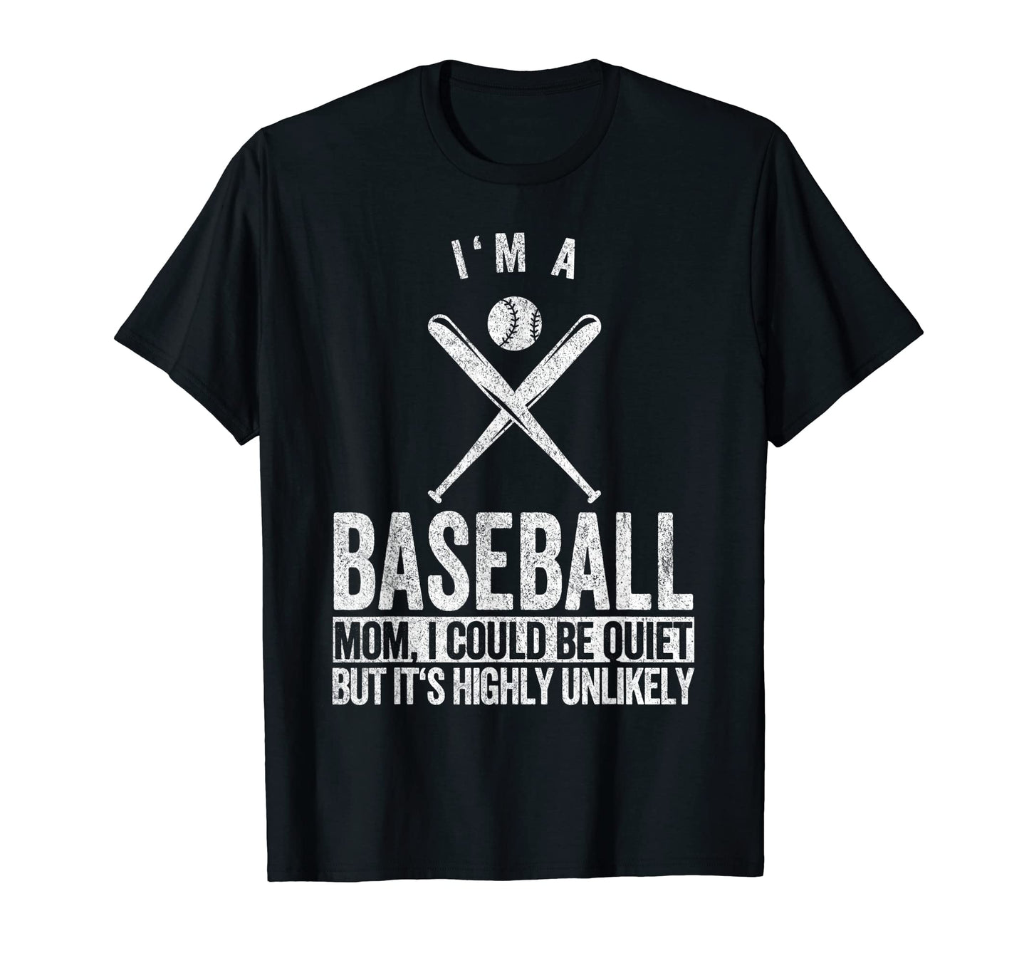 Funny Baseball Mom Ball Mom T-Shirt - Fun Novelty Design for Adults - T-Shirt, Sweatshirt, Hoodie