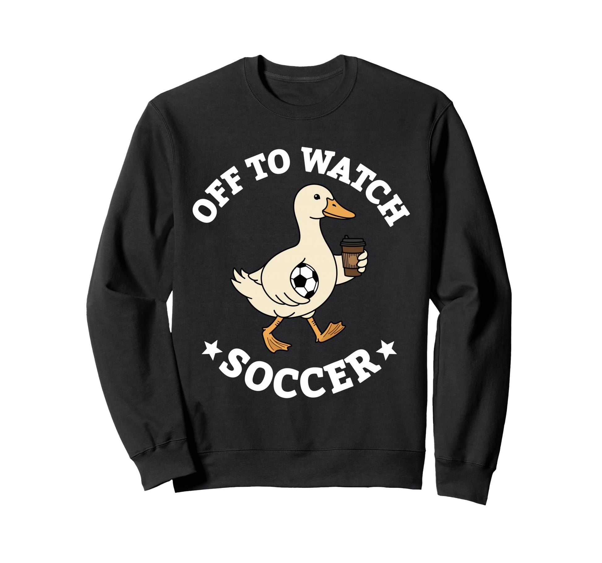 Off To Watch Soccer Mom Funny Goose Sweatshirt - Trendy Graphic for Adults - T-Shirt, Sweatshirt, Hoodie