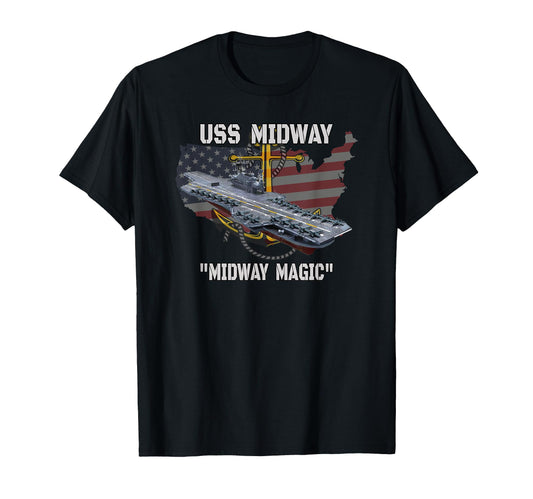 Aircraft Carrier Uss Midway Cva 41 Cvb T-Shirt - Aesthetic Graphic Unisex - T-Shirt, Sweatshirt, Hoodie