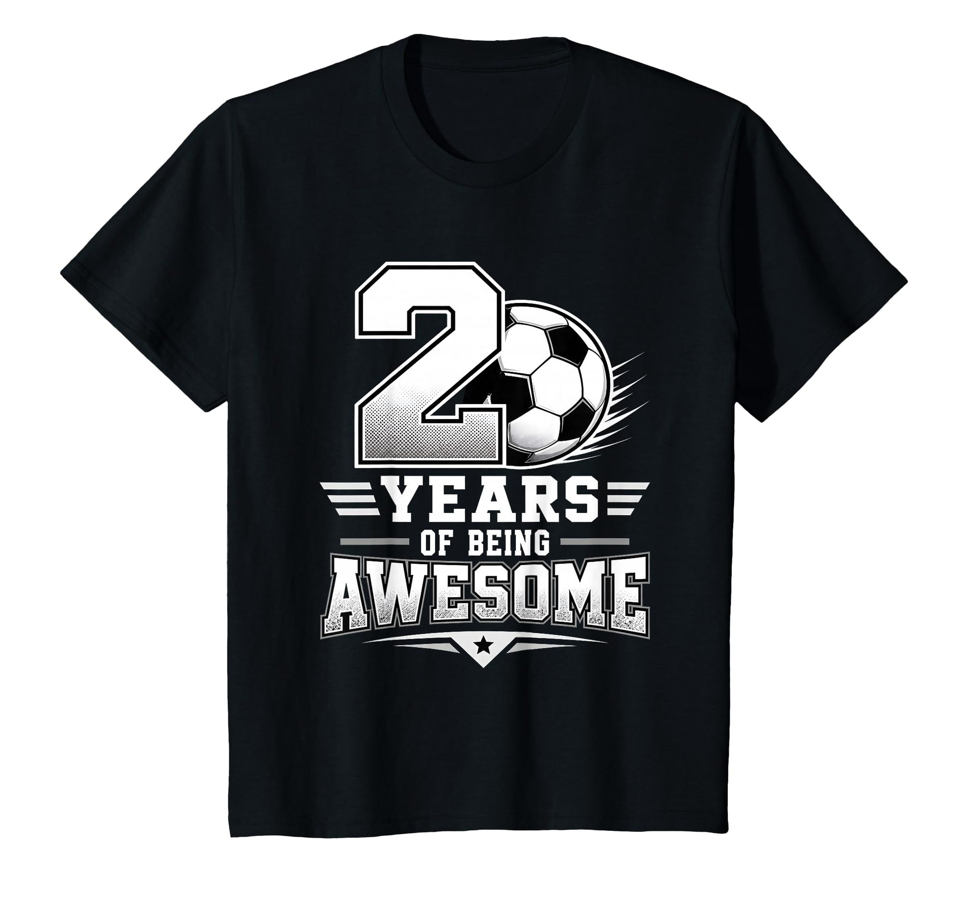 2Nd Birthday Soccer 2 Years Being T-Shirt - Graphic Print Men Women - T-Shirt, Sweatshirt, Hoodie