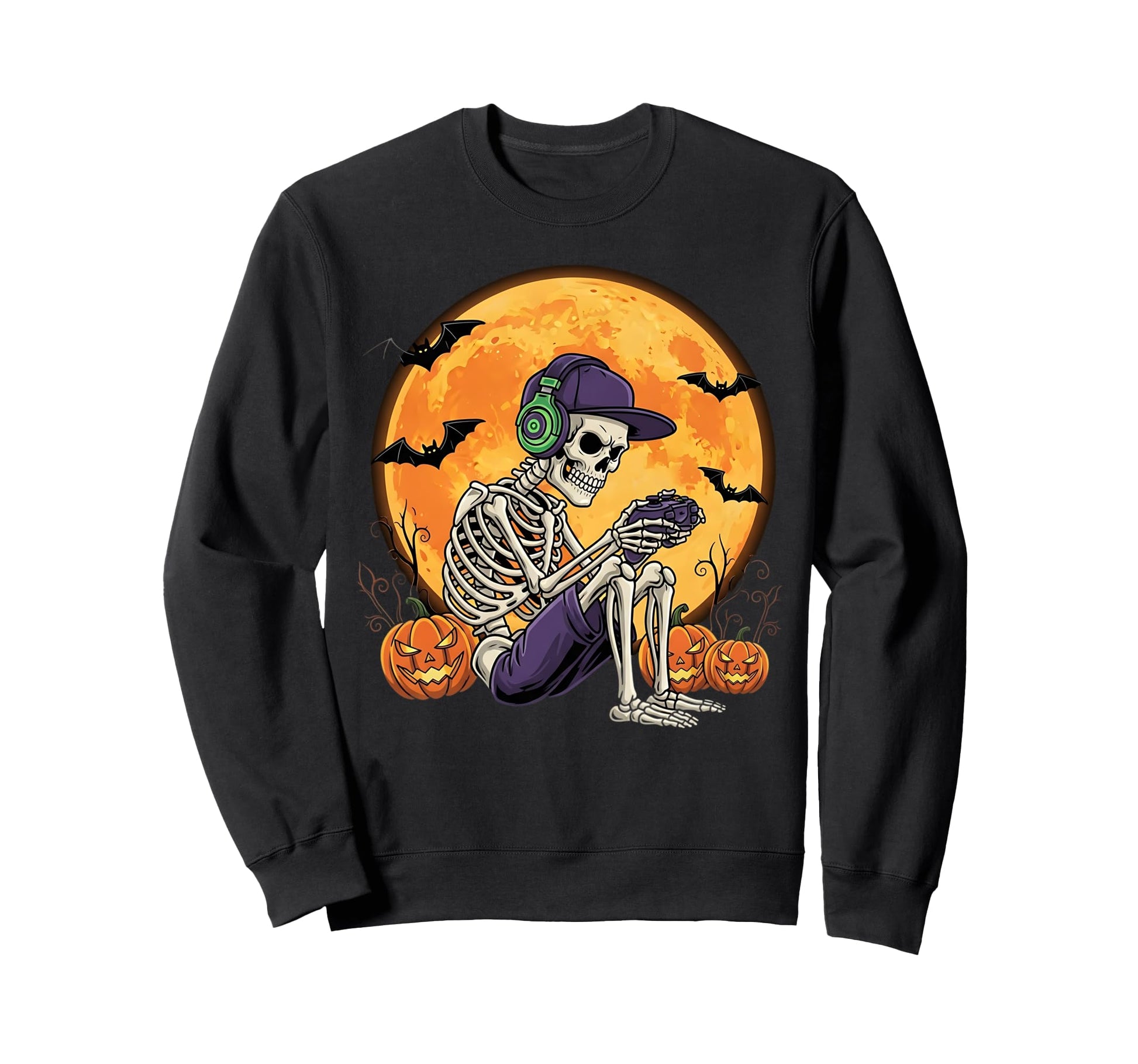 Gamers Gaming Skeleton Gamer Sweatshirt - Fun Novelty Design for Adults - T-Shirt, Sweatshirt, Hoodie