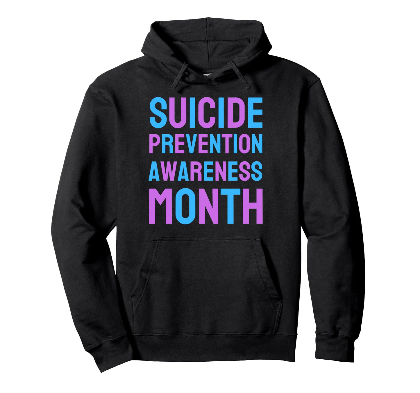 Suicide Awareness Prevention Rainbow Hoodie - Trendy Graphic for Adults - T-Shirt, Sweatshirt, Hoodie