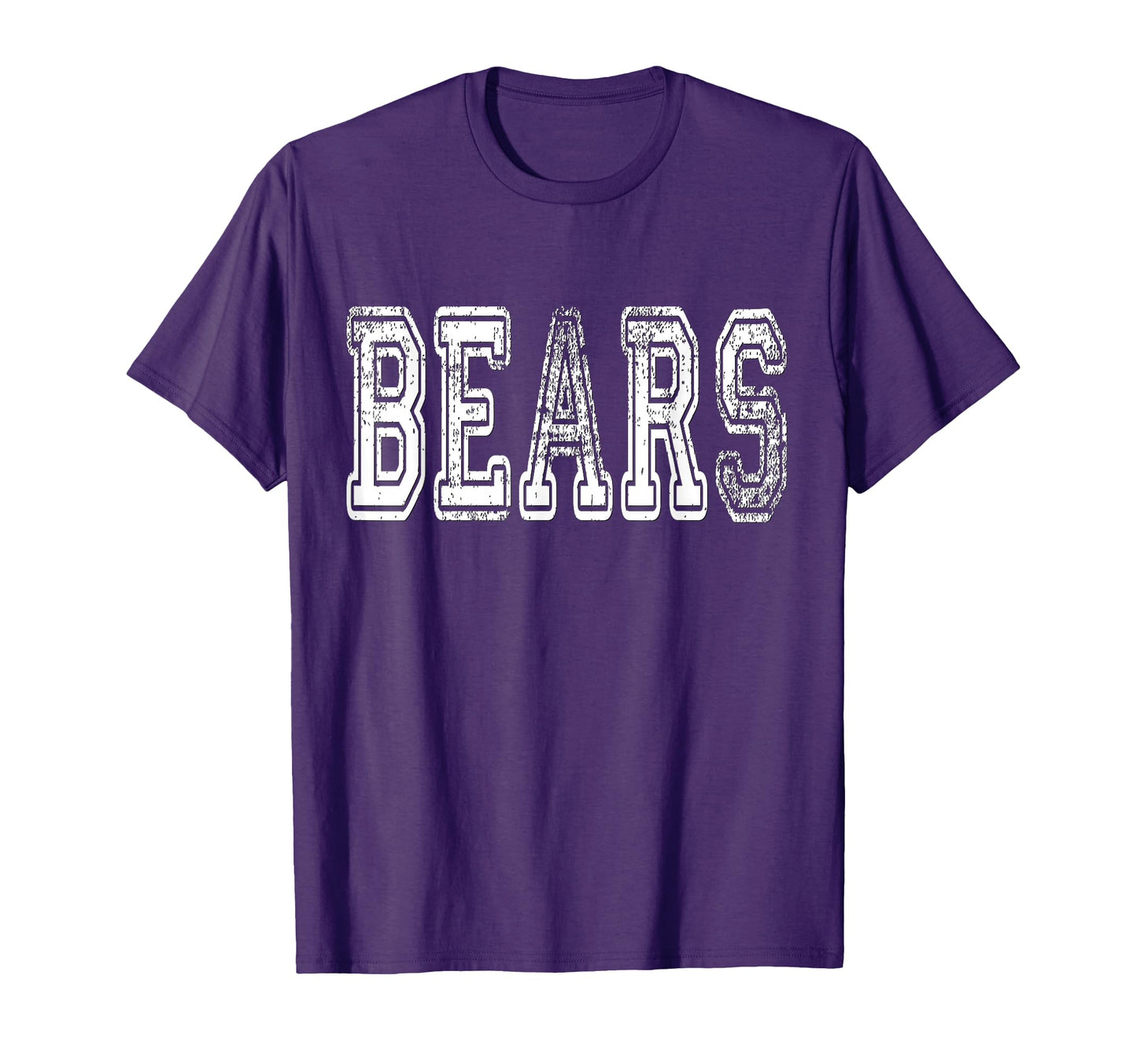 Bears Mascot Distressed School T-Shirt - Streetwear Style for Adults - T-Shirt, Sweatshirt, Hoodie