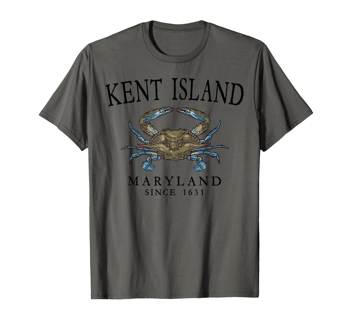 Kent Island Maryland Blue Crab Since T-Shirt - Unique Graphic for Adults - T-Shirt, Sweatshirt, Hoodie