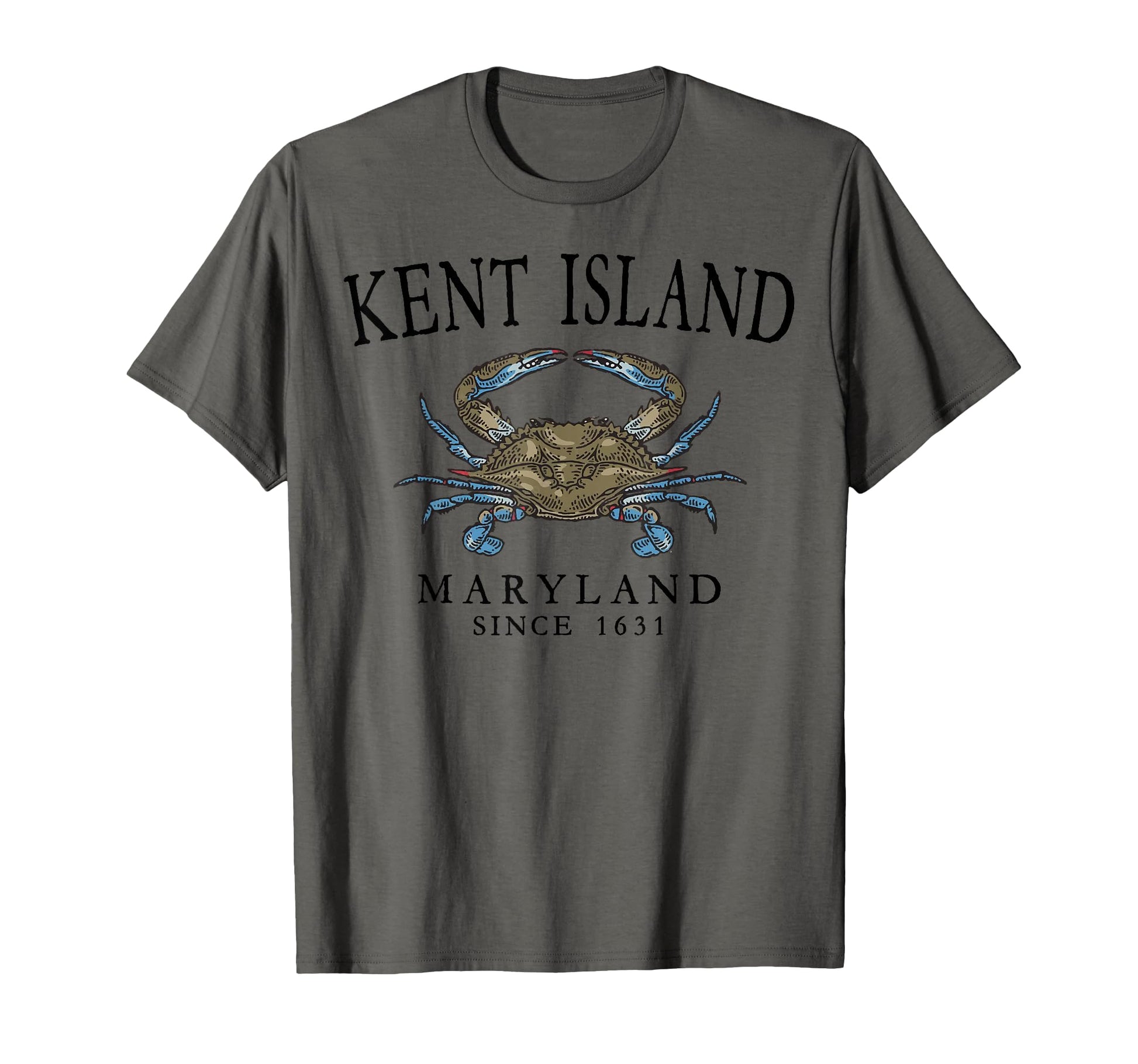 Kent Island Maryland Blue Crab Since T-Shirt - Unique Graphic for Adults - T-Shirt, Sweatshirt, Hoodie