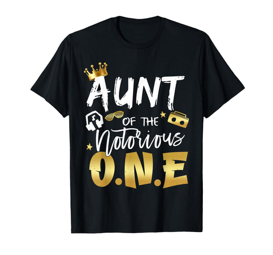 Aunt Notorious One Old School 1St T-Shirt - Aesthetic Graphic for Adults - T-Shirt, Sweatshirt, Hoodie