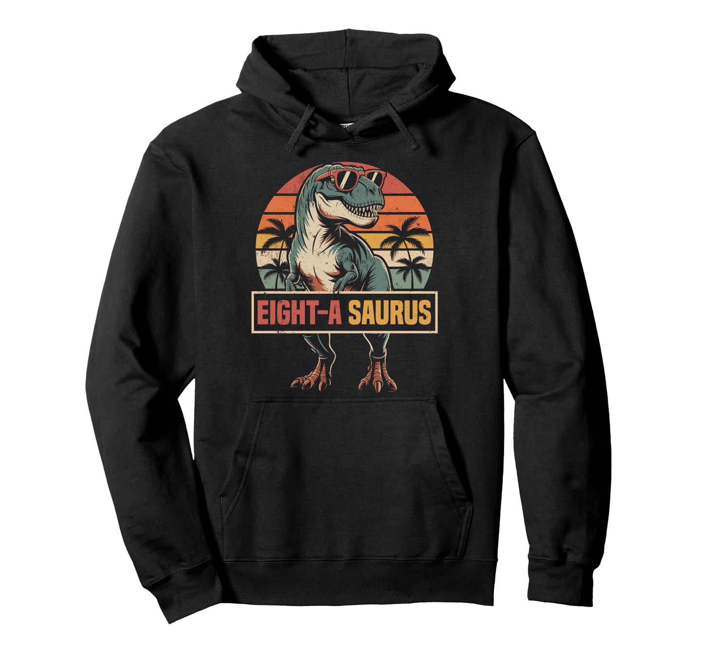 Eight Saurus Dinosaur Family Match 8Th Hoodie - Streetwear Style Men Women - T-Shirt, Sweatshirt, Hoodie