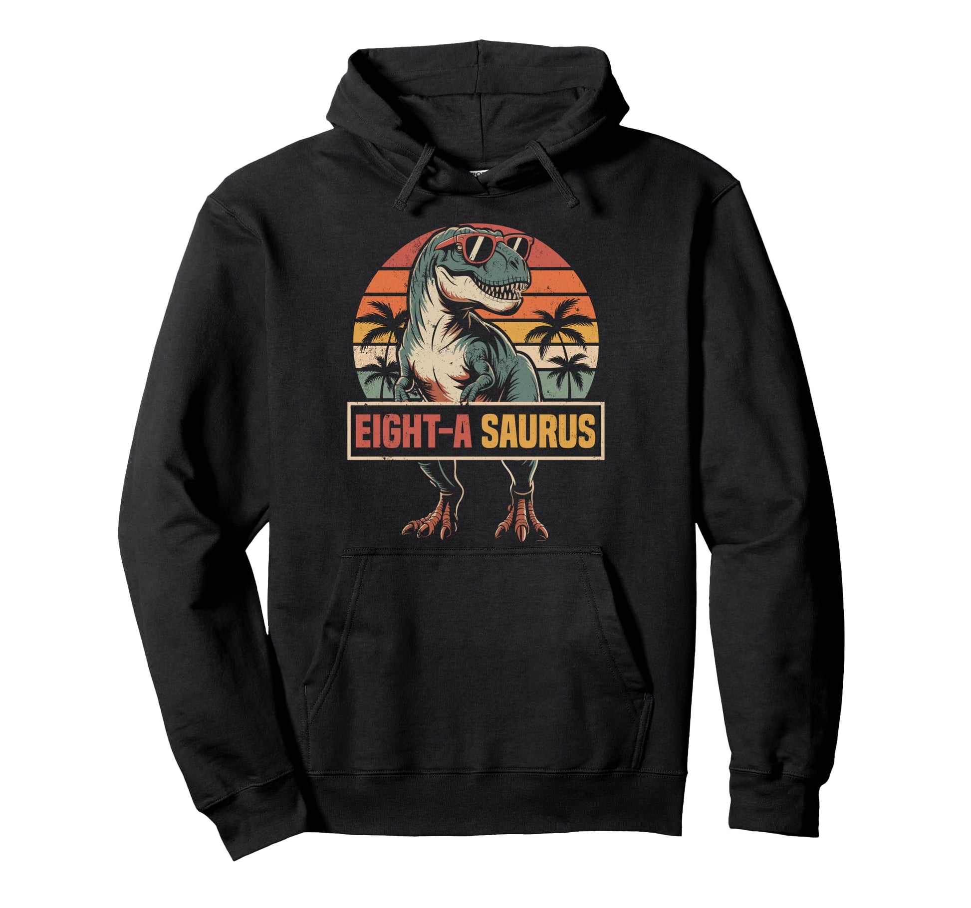 Eight Saurus Dinosaur Family Match 8Th Hoodie - Streetwear Style Men Women - T-Shirt, Sweatshirt, Hoodie