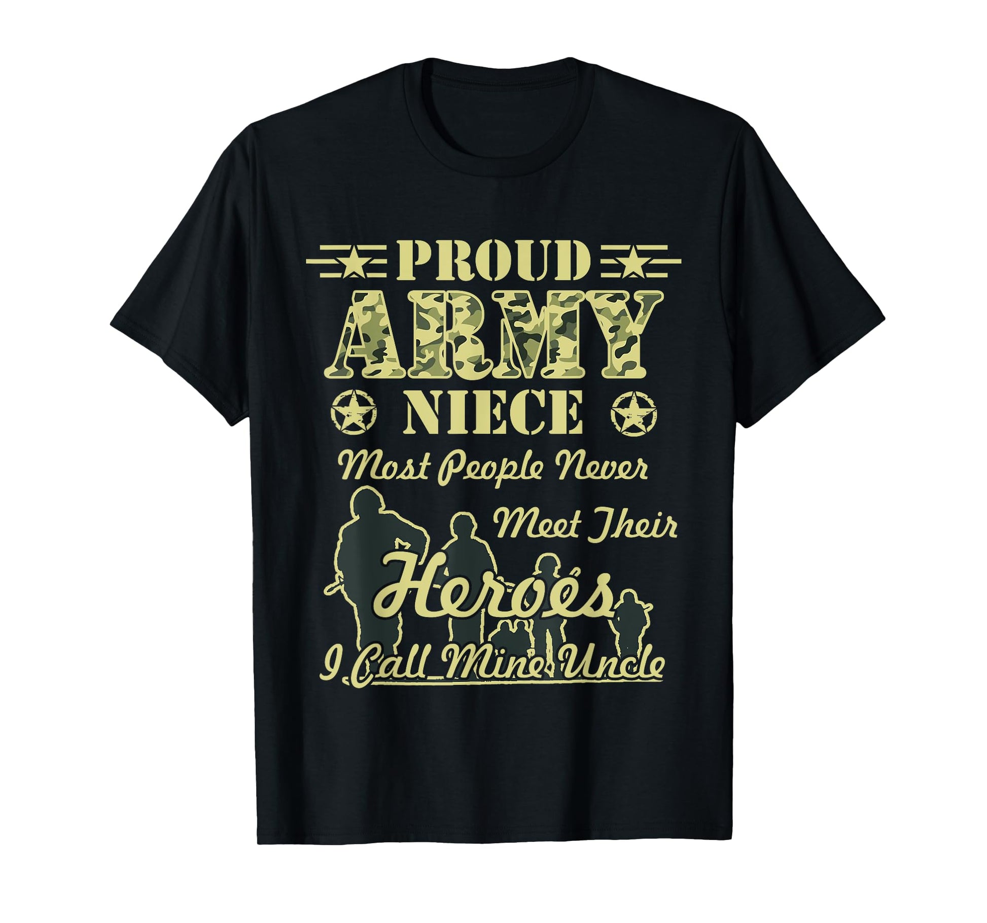 Proud Army Niece T Shirts T-Shirt - Unique Graphic Men Women - T-Shirt, Sweatshirt, Hoodie