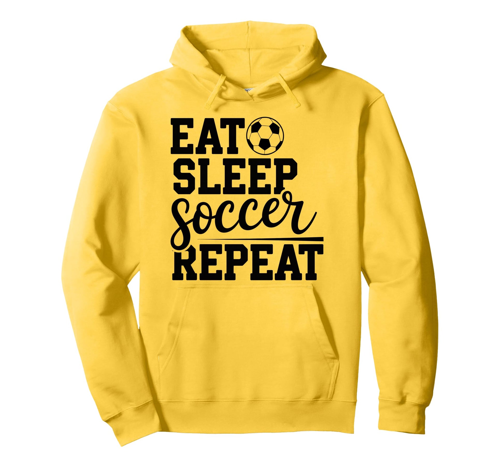 Eat Sleep Soccer Repeat Hoodie - Minimalist Print for Adults - T-Shirt, Sweatshirt, Hoodie