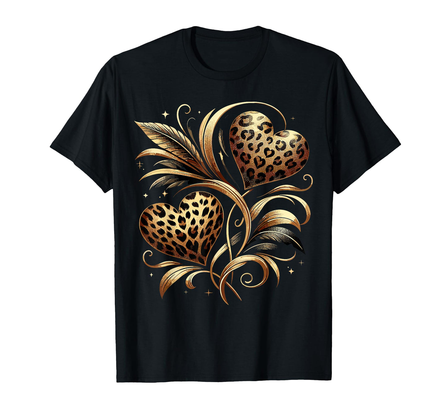 Cheetah Heart T-Shirt - Streetwear Style Unisex - T-Shirt, Sweatshirt, Hoodie