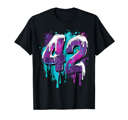 Baseball 42 Number T-Shirt - Trendy Graphic Men Women - T-Shirt, Sweatshirt, Hoodie