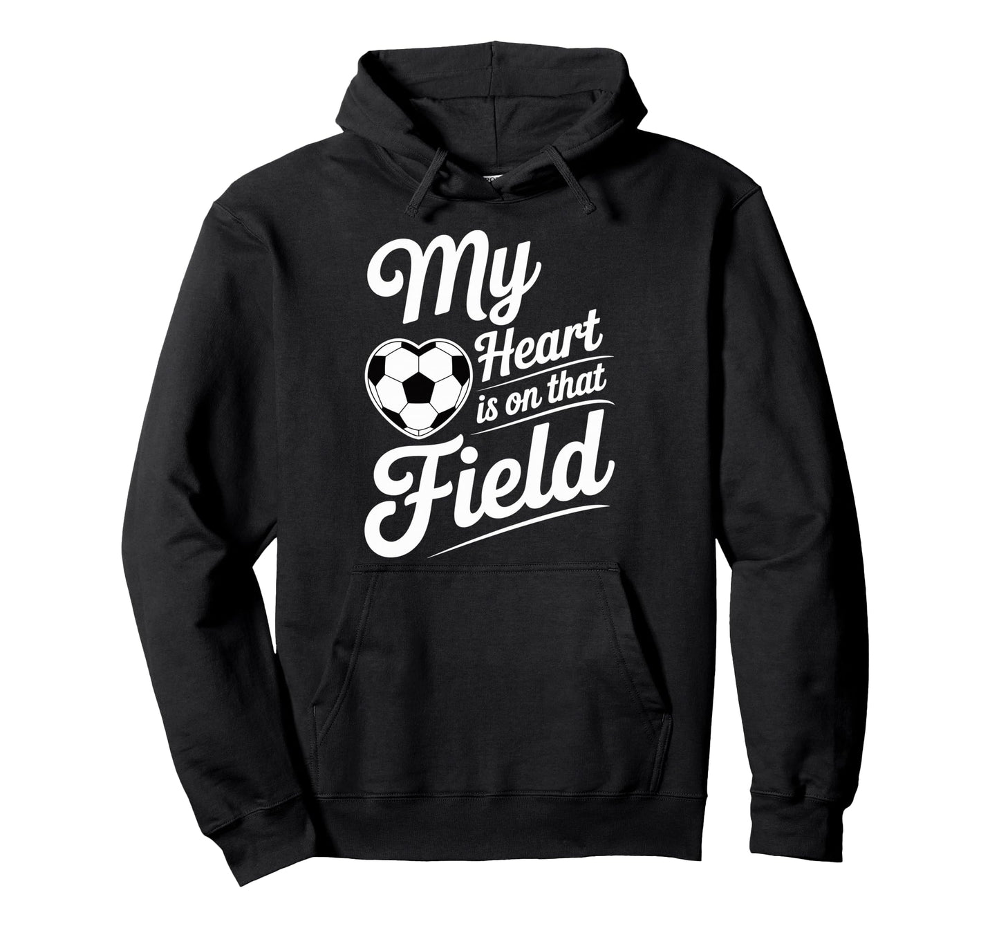 My Heart Is That Field Soccer Player Fan Hoodie - Minimalist Print Unisex - T-Shirt, Sweatshirt, Hoodie