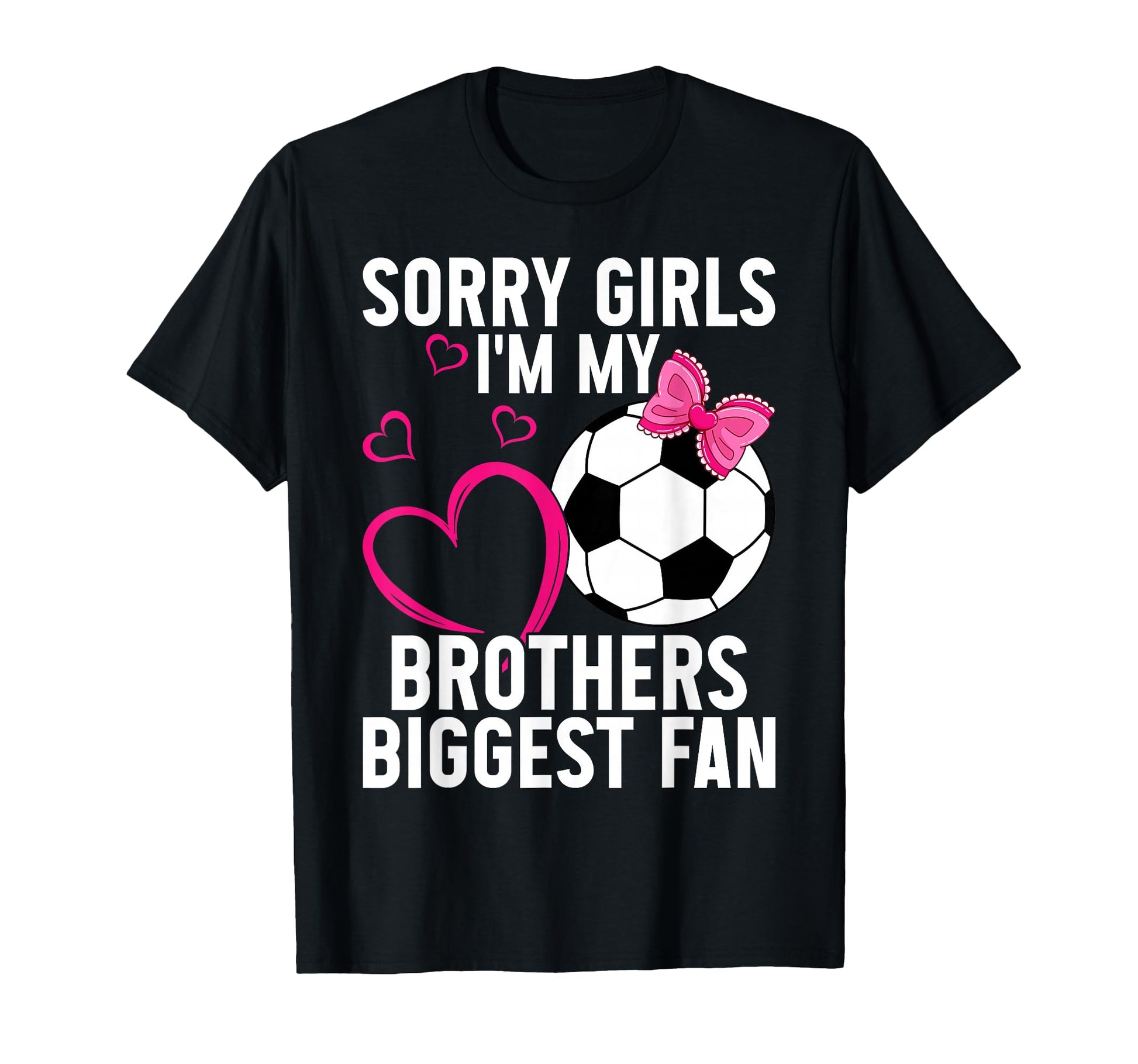 Soccer Sister Biggest Fan Little T-Shirt - Custom Art Print for Adults - T-Shirt, Sweatshirt, Hoodie