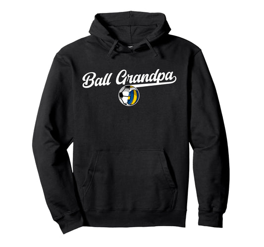 Ball Grandpa Proud Volleyball Hoodie - Casual Everyday Wear for Adults - T-Shirt, Sweatshirt, Hoodie