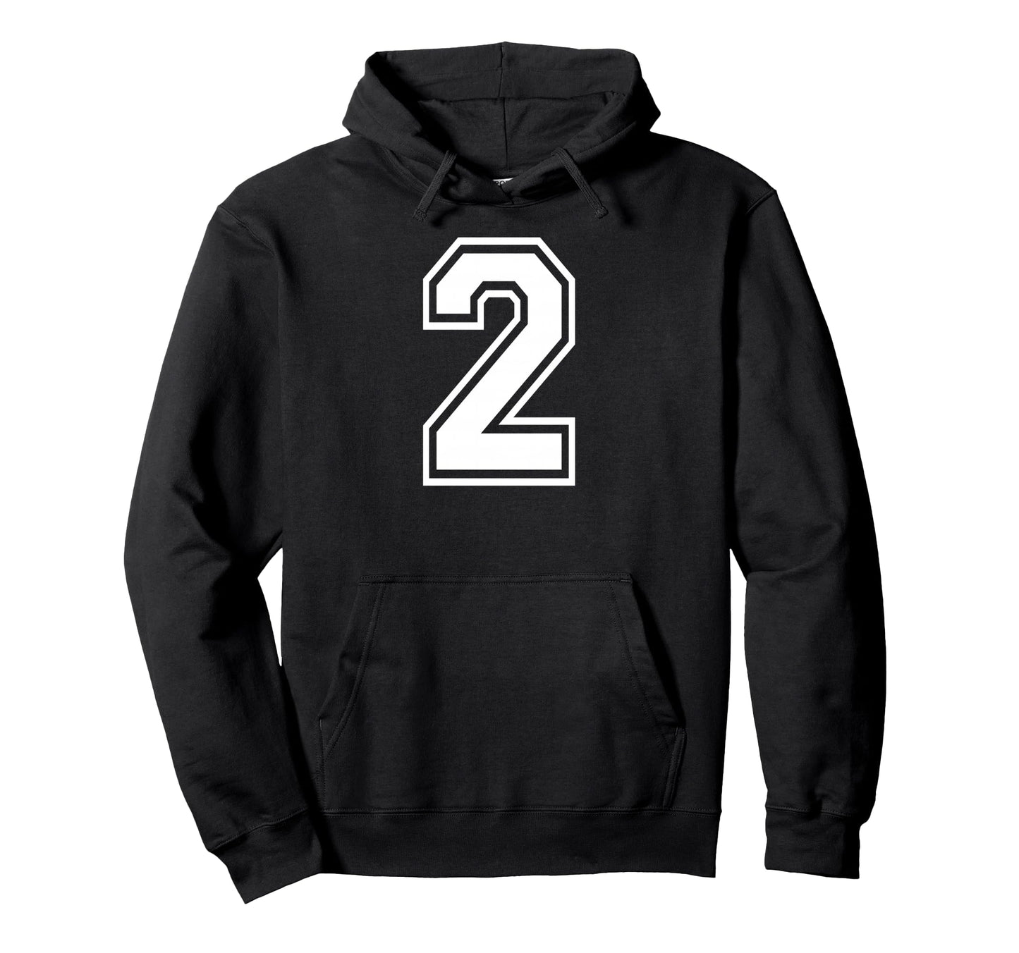 2 Number Two Team Sports Matching Varsity Hoodie - Graphic Print Unisex - T-Shirt, Sweatshirt, Hoodie