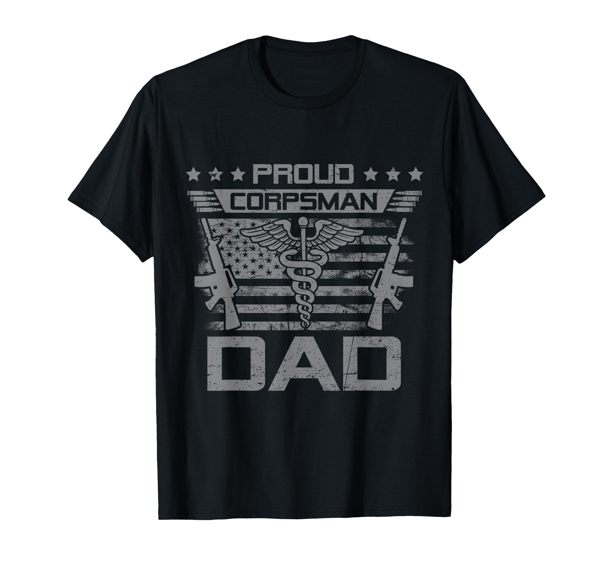 Proud Corpsman Dad Flag Usa Family T-Shirt - Aesthetic Graphic for Adults - T-Shirt, Sweatshirt, Hoodie