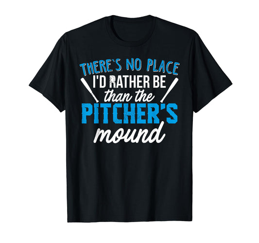 Baseball Pitchers Mound Funny T-Shirt - Casual Everyday Wear for Adults - T-Shirt, Sweatshirt, Hoodie