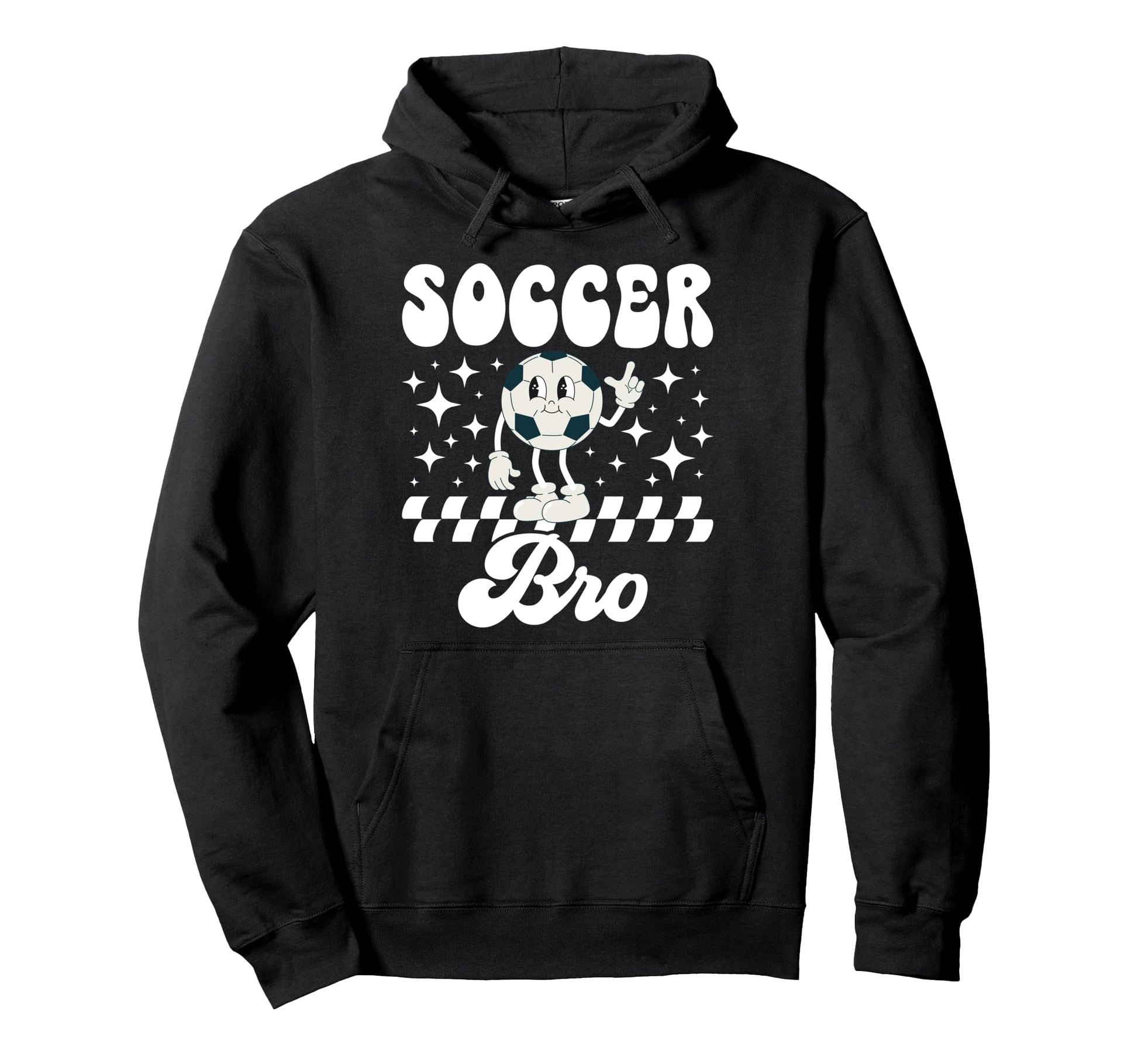 Soccer Bro Groovy Soccer Brother Soccer Hoodie - Novelty Apparel Unisex - T-Shirt, Sweatshirt, Hoodie
