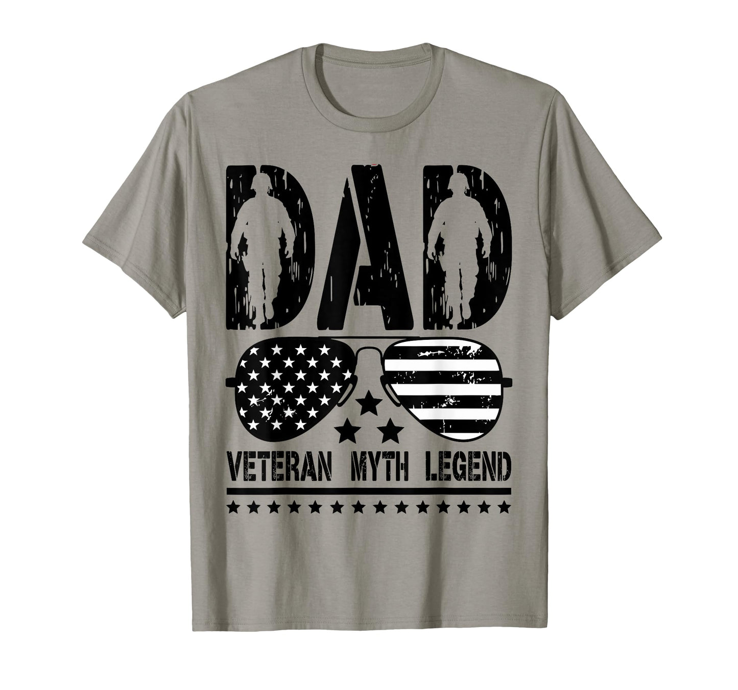 Dad Veteran Myth Legend Fathers Day Dad T-Shirt - Novelty Apparel Unisex - T-Shirt, Sweatshirt, Hoodie
