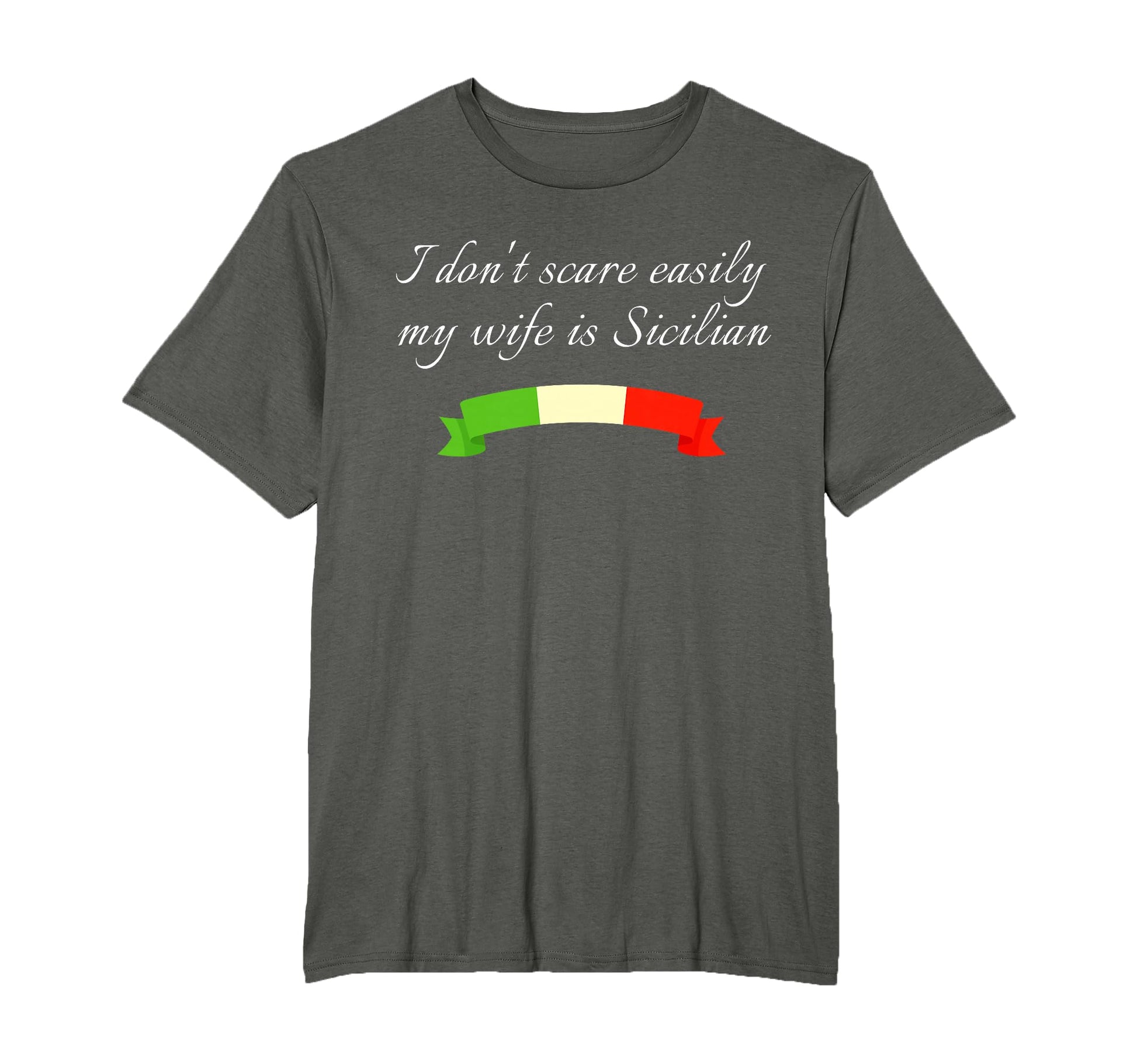 Funny Dont Scare Easily My Wife Is T-Shirt - Fun Novelty Design Unisex - T-Shirt, Sweatshirt, Hoodie