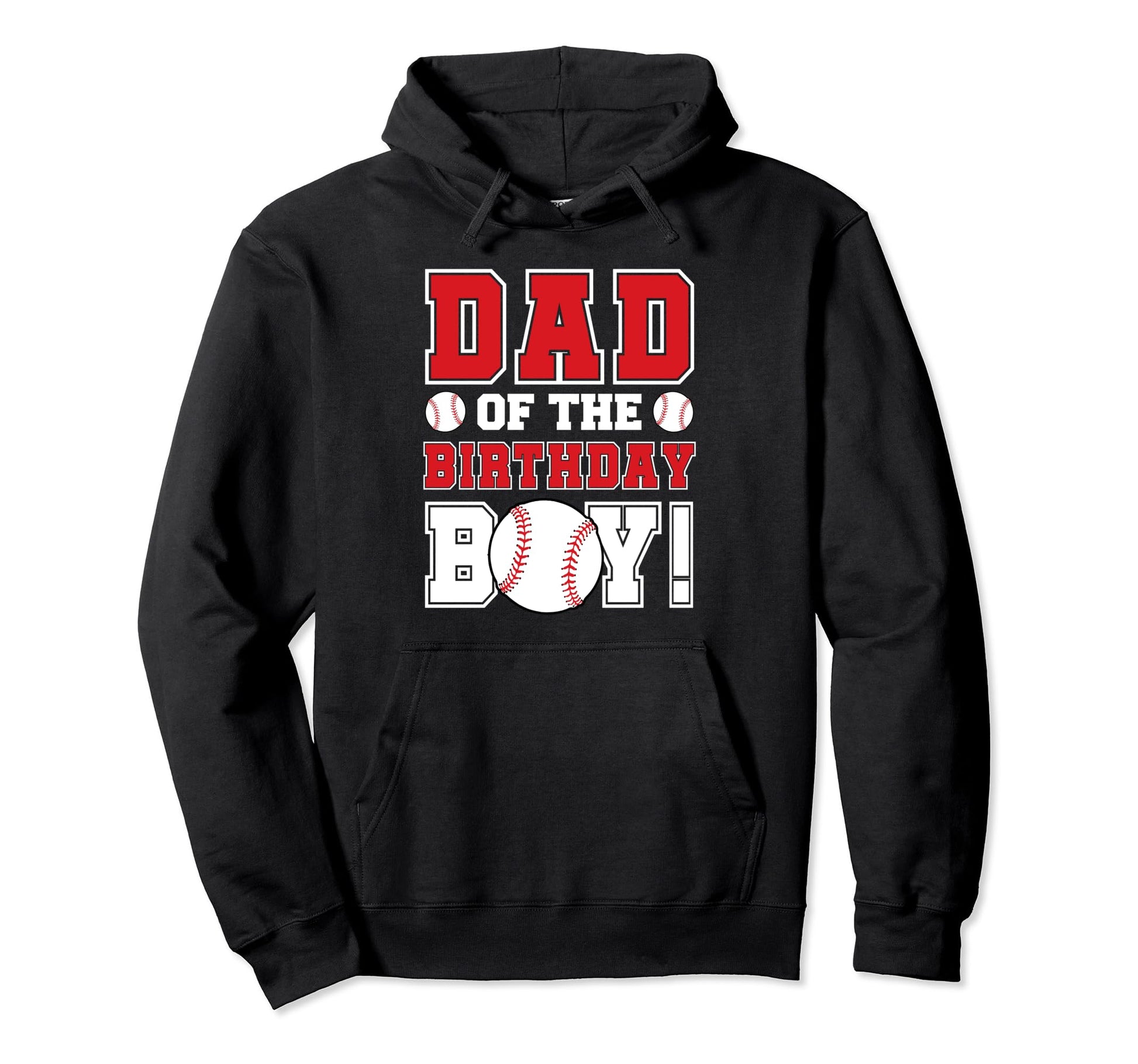 Dad Birthday Baseball Lover Hoodie - Casual Everyday Wear for Adults - T-Shirt, Sweatshirt, Hoodie