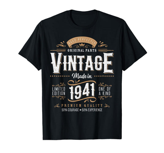 1941 Label 85Th Birthday Gift 85 T-Shirt - Custom Art Print for Adults - T-Shirt, Sweatshirt, Hoodie