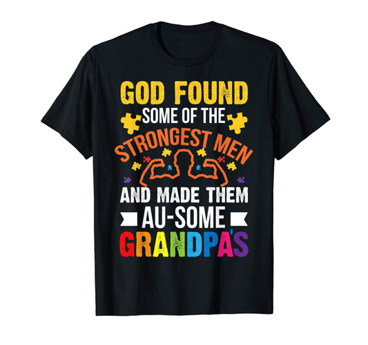 Au Some Grandpas Autism Puzzle T-Shirt - Streetwear Style for Adults - T-Shirt, Sweatshirt, Hoodie