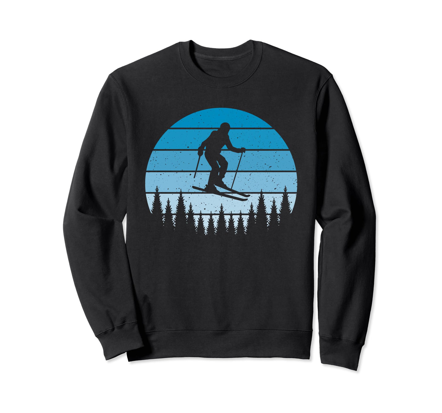 Ski Sunset Skier Skiing Dad Ski Lovers Sweatshirt - Streetwear Style Unisex - T-Shirt, Sweatshirt, Hoodie