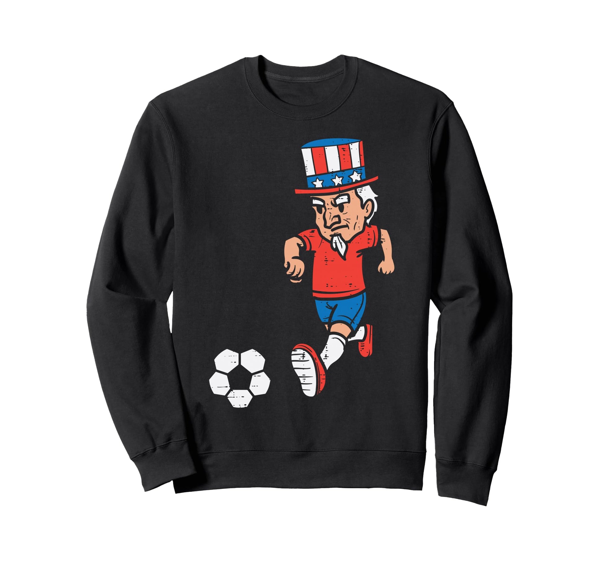 Uncle Sam Soccer American Usa Sweatshirt - Streetwear Style Men Women - T-Shirt, Sweatshirt, Hoodie