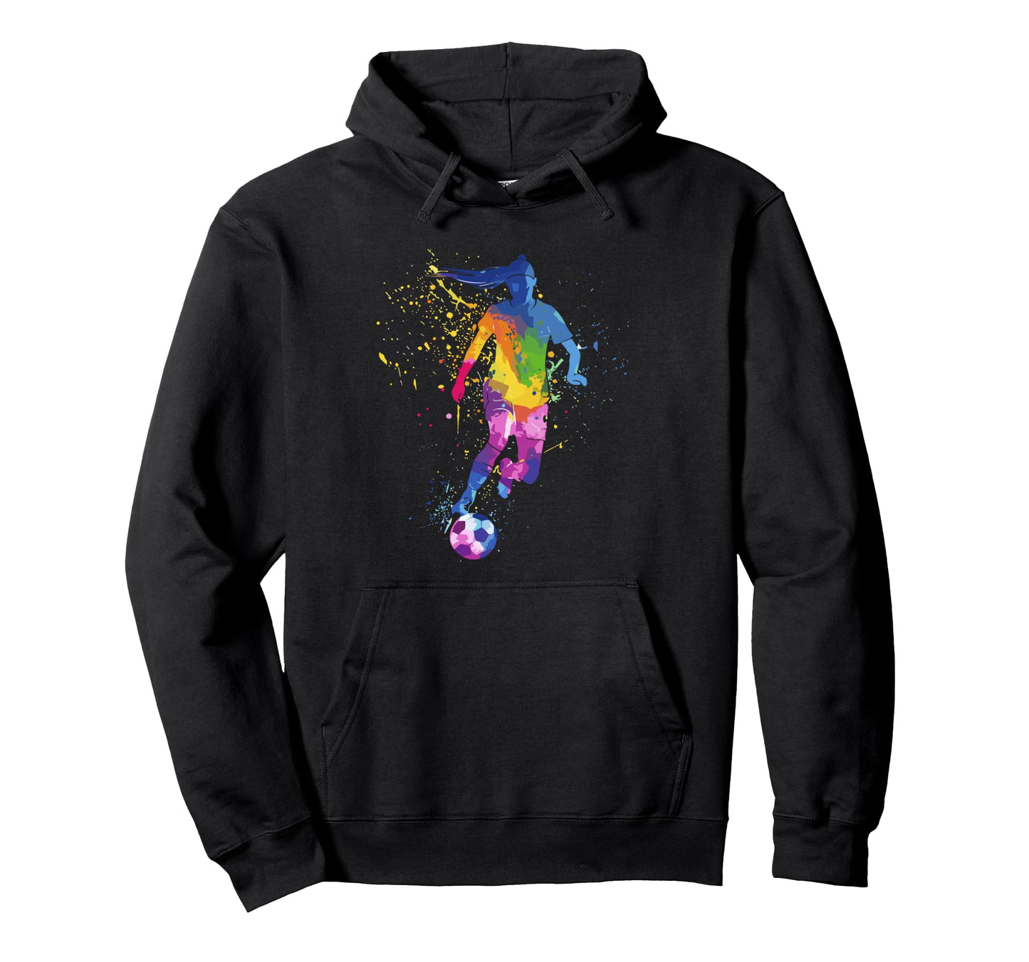 Colorful Funny Soccer Player Fan Dad Hoodie - Novelty Apparel for Adults - T-Shirt, Sweatshirt, Hoodie