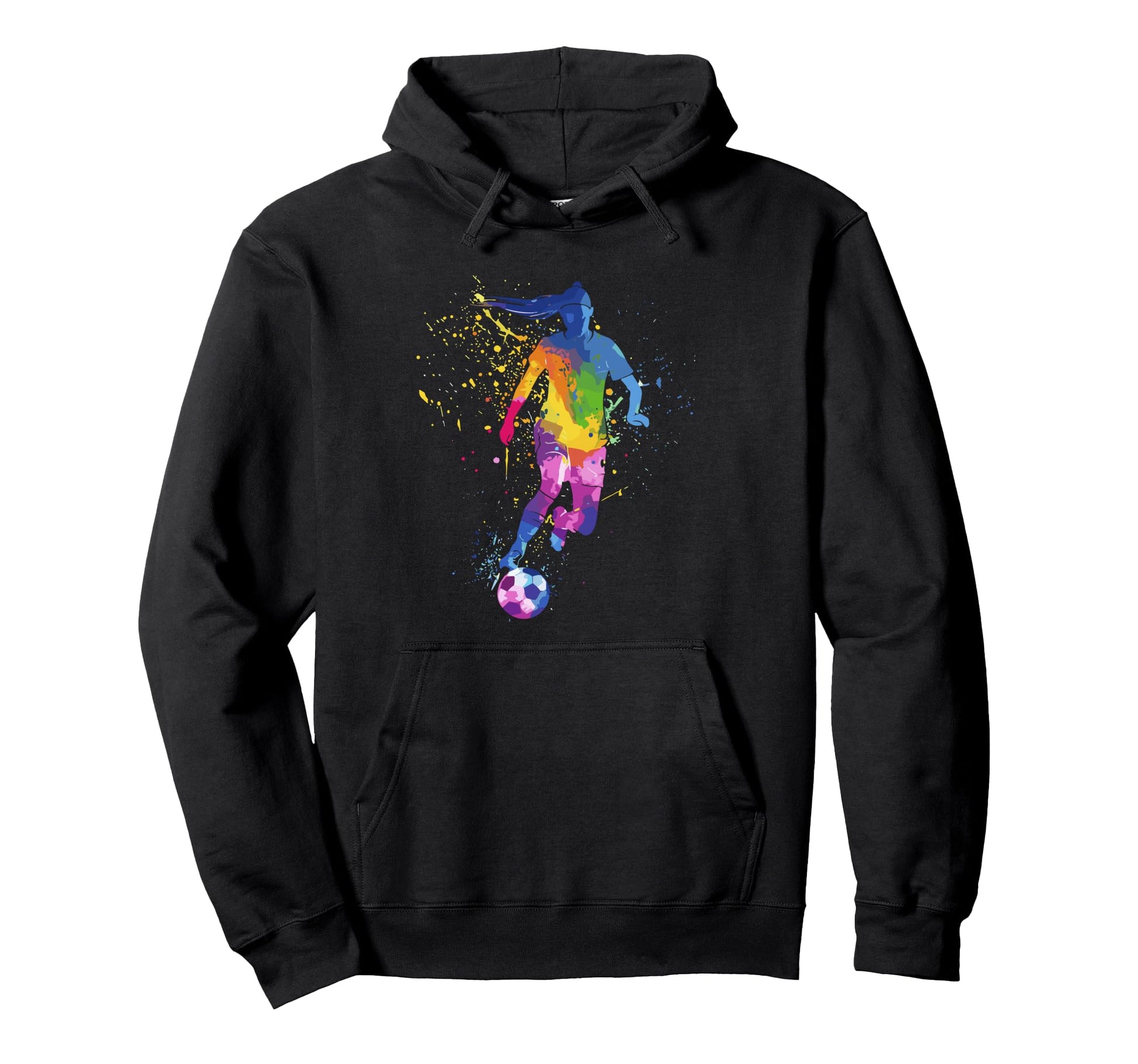 Colorful Funny Soccer Player Fan Dad Hoodie - Novelty Apparel for Adults - T-Shirt, Sweatshirt, Hoodie