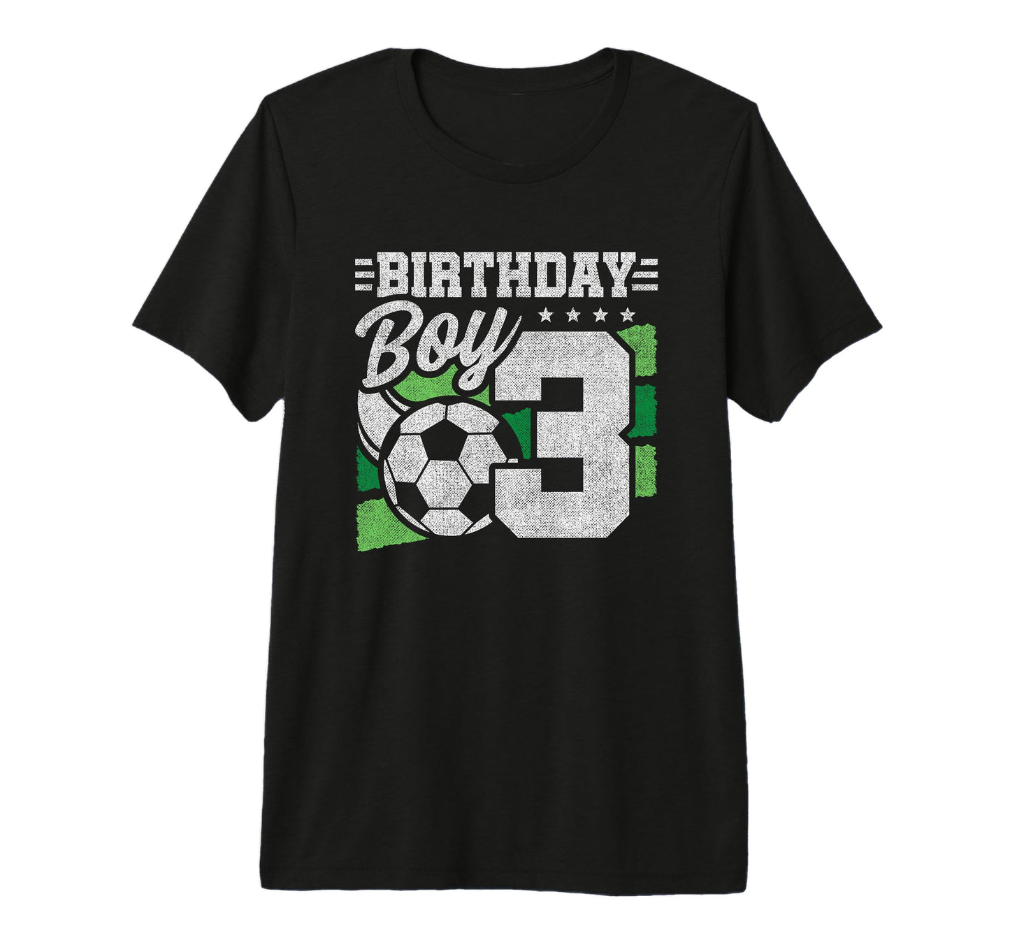 3 Year Old Soccer Birthday 3Rd T-Shirt - Custom Art Print Men Women - T-Shirt, Sweatshirt, Hoodie