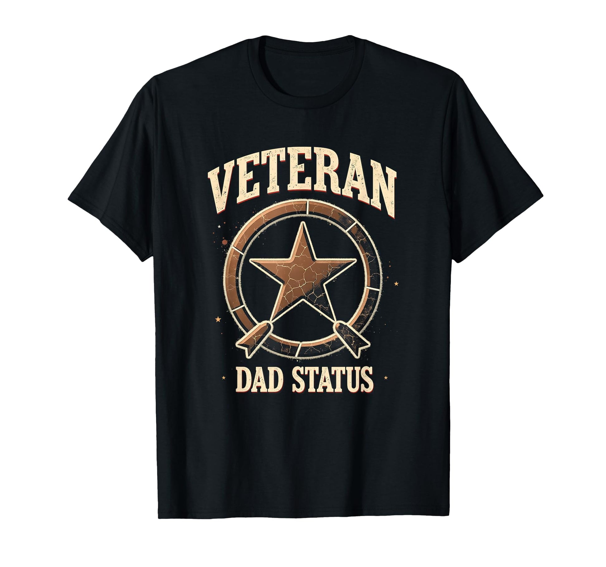 Veteran Dad Status Proud Military T-Shirt - Fun Novelty Design Men Women - T-Shirt, Sweatshirt, Hoodie