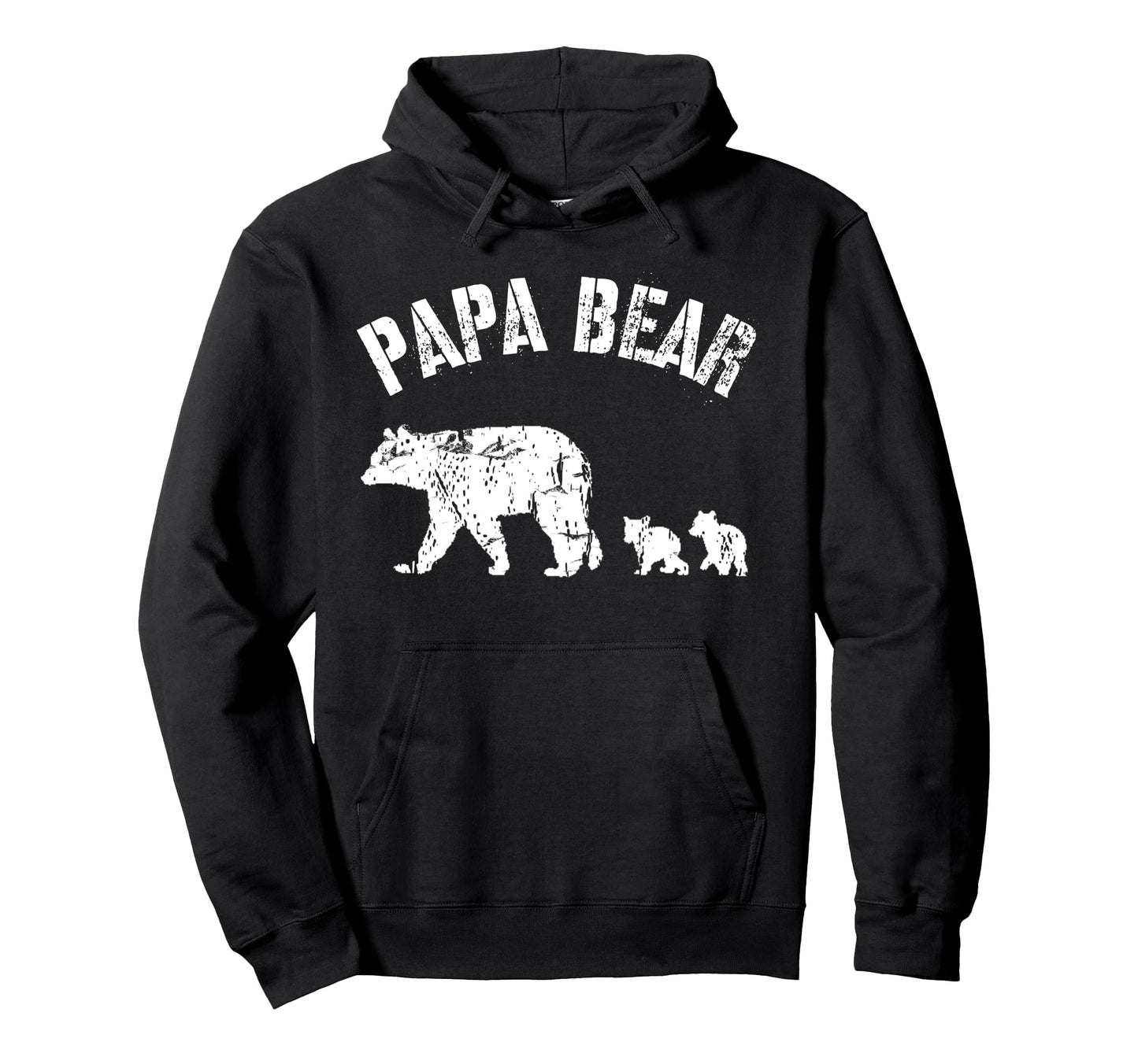 Papa Bear 2 Two Cubs Dad Father Hoodie - Aesthetic Graphic for Adults - T-Shirt, Sweatshirt, Hoodie