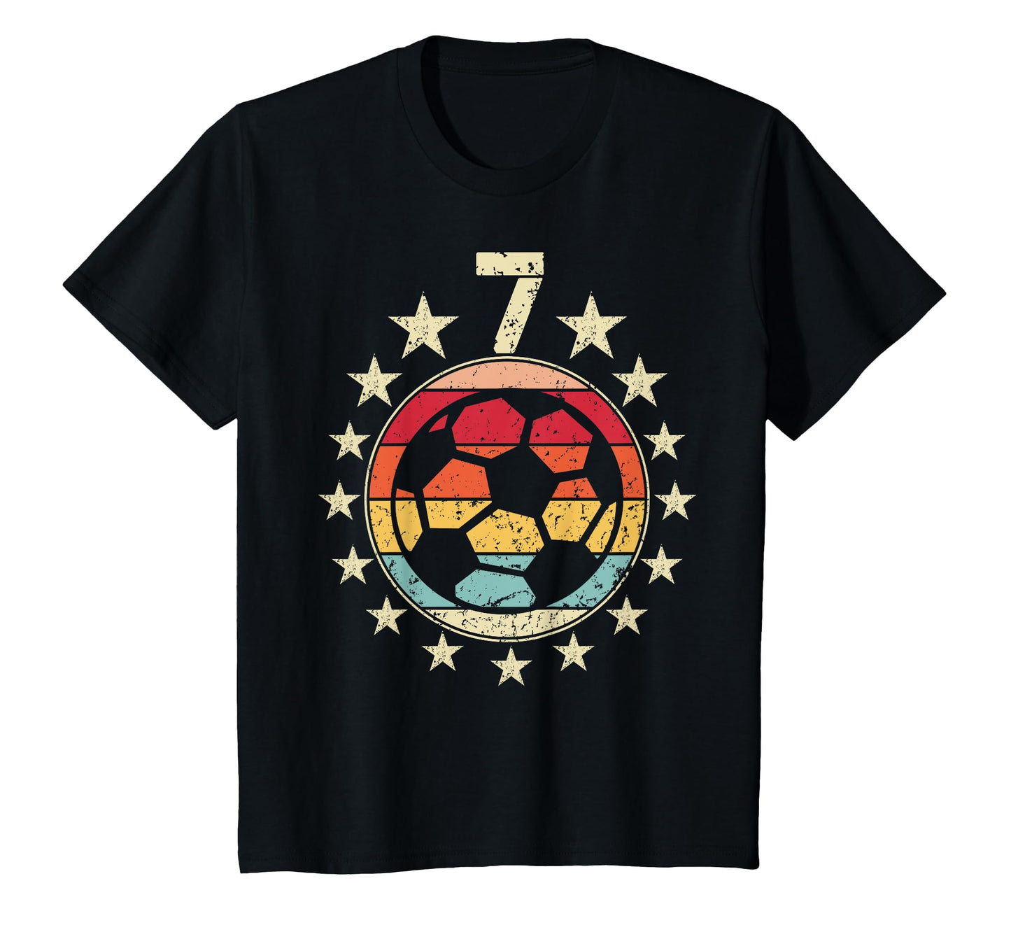 7Th Birthday Soccer Seventh 7 Year Old T-Shirt - Fun Novelty Design Unisex - T-Shirt, Sweatshirt, Hoodie