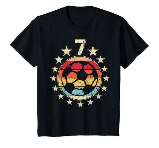 7Th Birthday Soccer Seventh 7 Year Old T-Shirt - Fun Novelty Design Unisex - T-Shirt, Sweatshirt, Hoodie