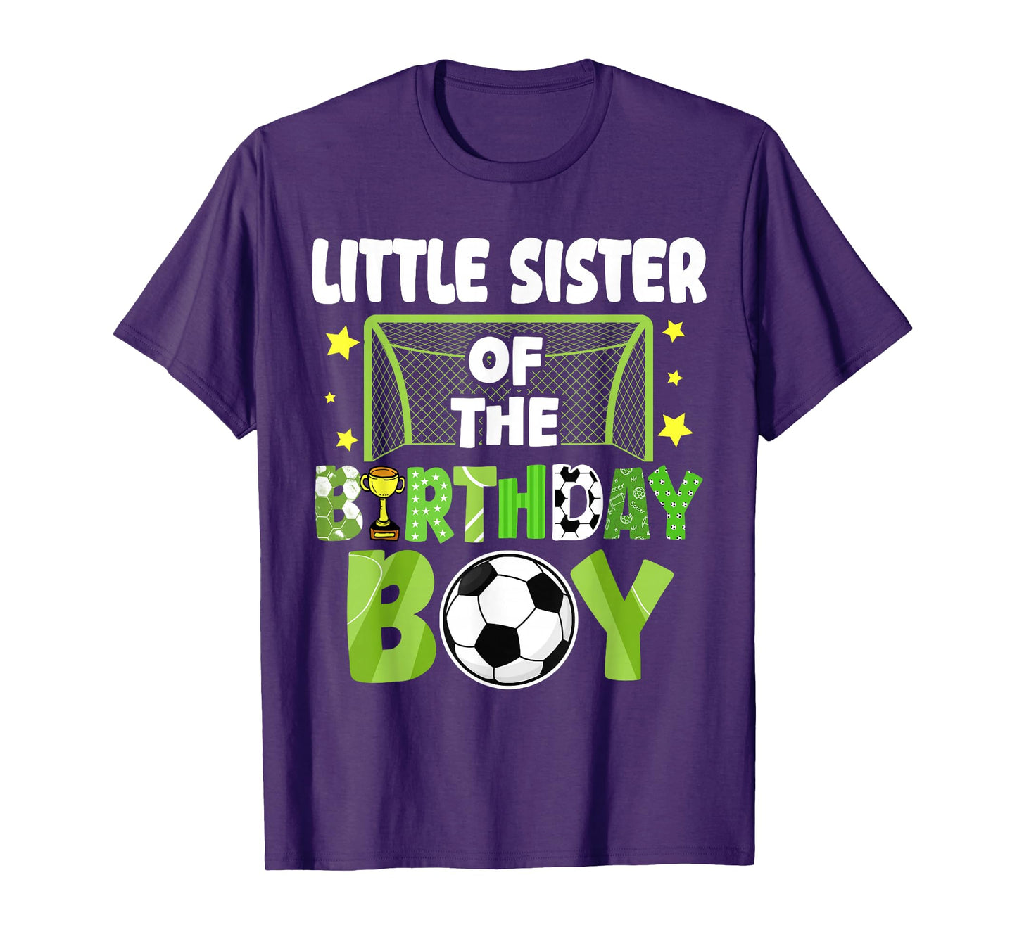 Soccer Little Sister Birthday T-Shirt - Casual Everyday Wear Men Women - T-Shirt, Sweatshirt, Hoodie