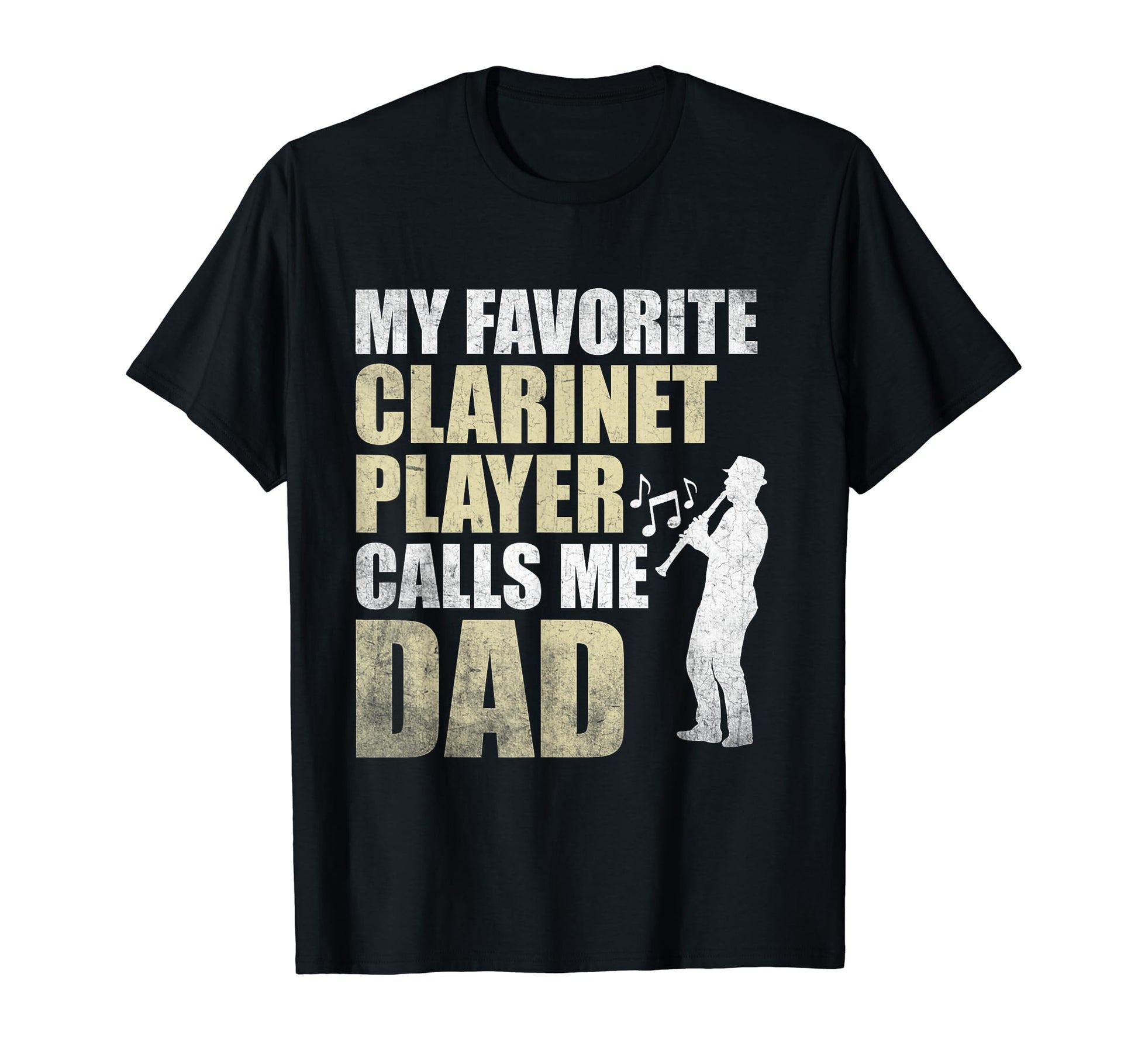 Clarinet Player Calls Me Dad Musician T-Shirt - Minimalist Print Unisex - T-Shirt, Sweatshirt, Hoodie