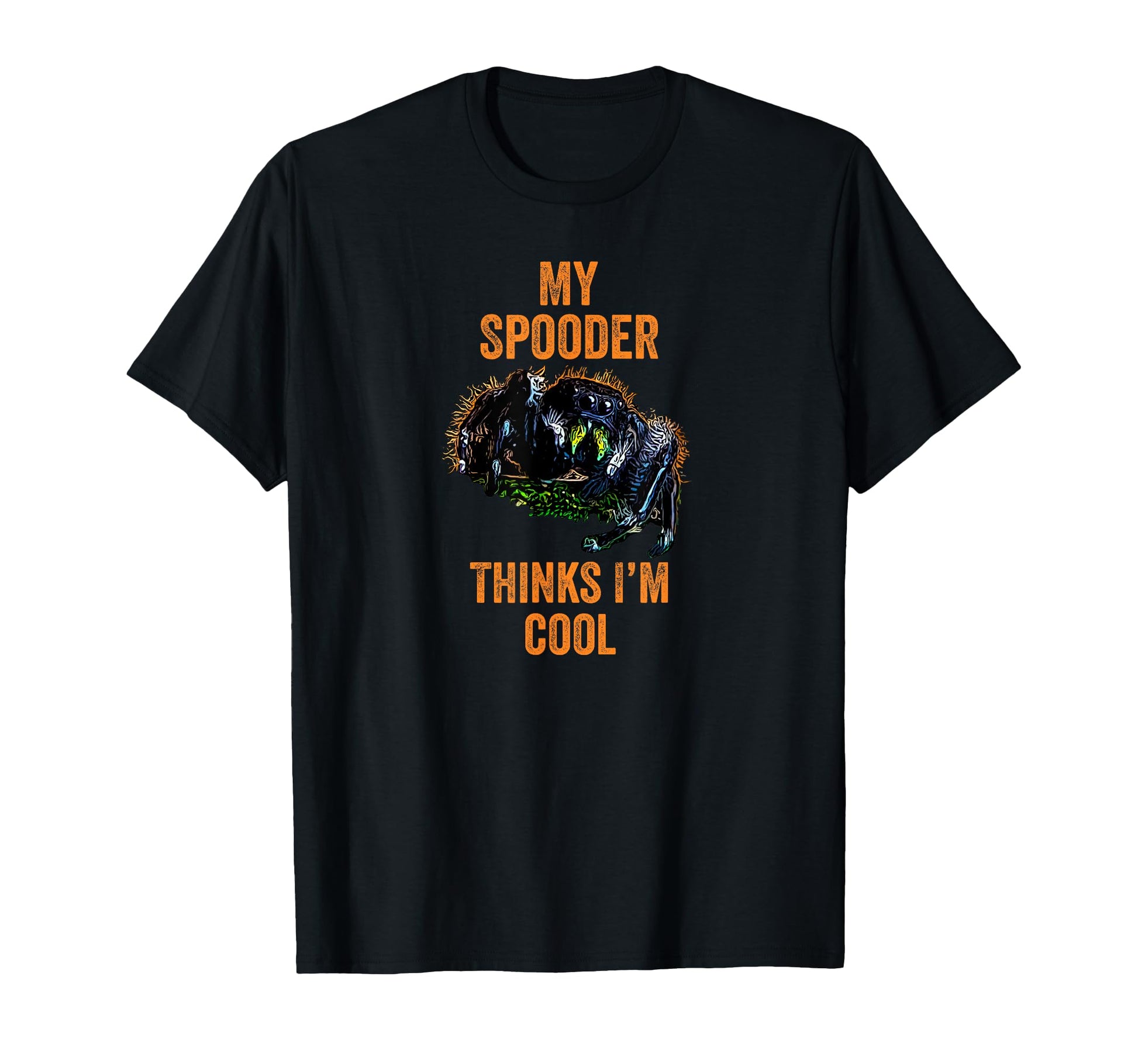 Jumping Spider Bold Jumper Mom Spood T-Shirt - Trendy Graphic for Adults - T-Shirt, Sweatshirt, Hoodie