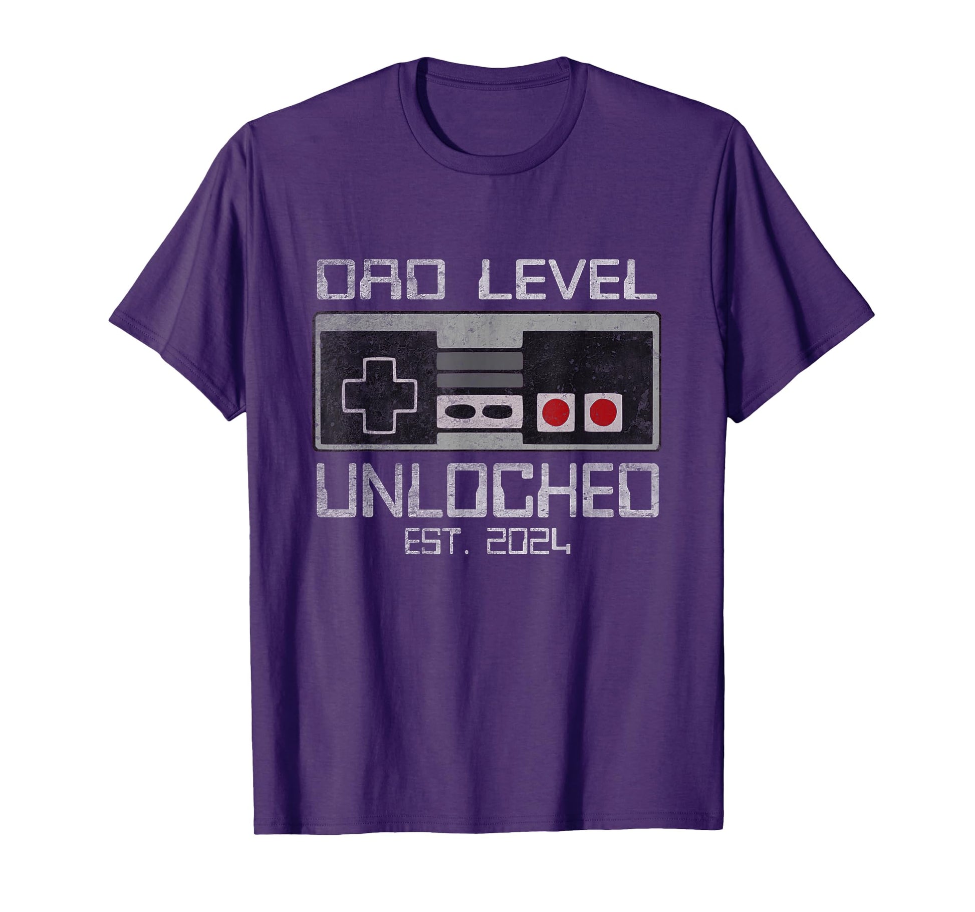 Dad Level Unlocked 2024 I Leveled Up T-Shirt - Minimalist Print Men Women - T-Shirt, Sweatshirt, Hoodie