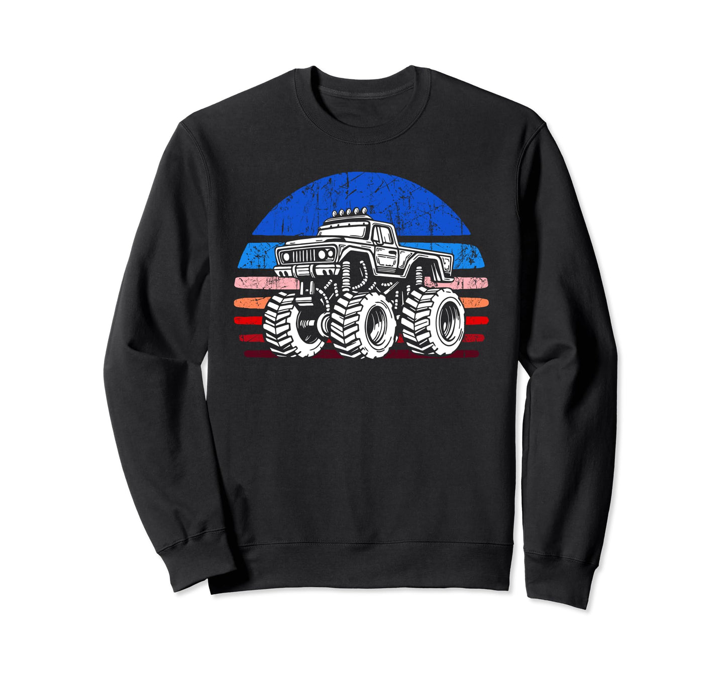 Monster Truck Dad Fathers Day Click More Hoodie - Aesthetic Graphic Unisex - T-Shirt, Sweatshirt, Hoodie