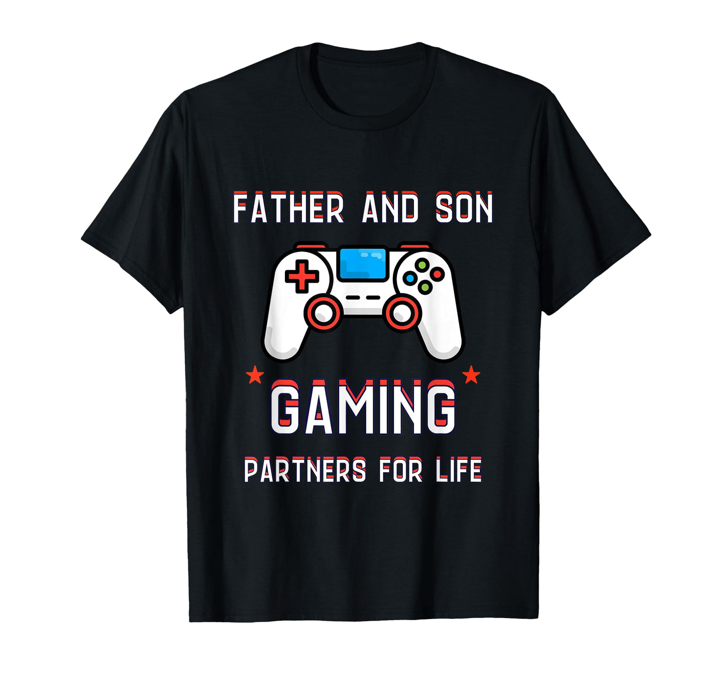 Father And Son Gaming Partners Life T-Shirt - Minimalist Print for Adults - T-Shirt, Sweatshirt, Hoodie