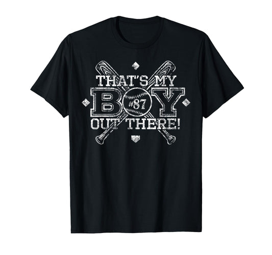 Baseball Mom Dad Thats My Proud T-Shirt - Casual Everyday Wear for Adults - T-Shirt, Sweatshirt, Hoodie