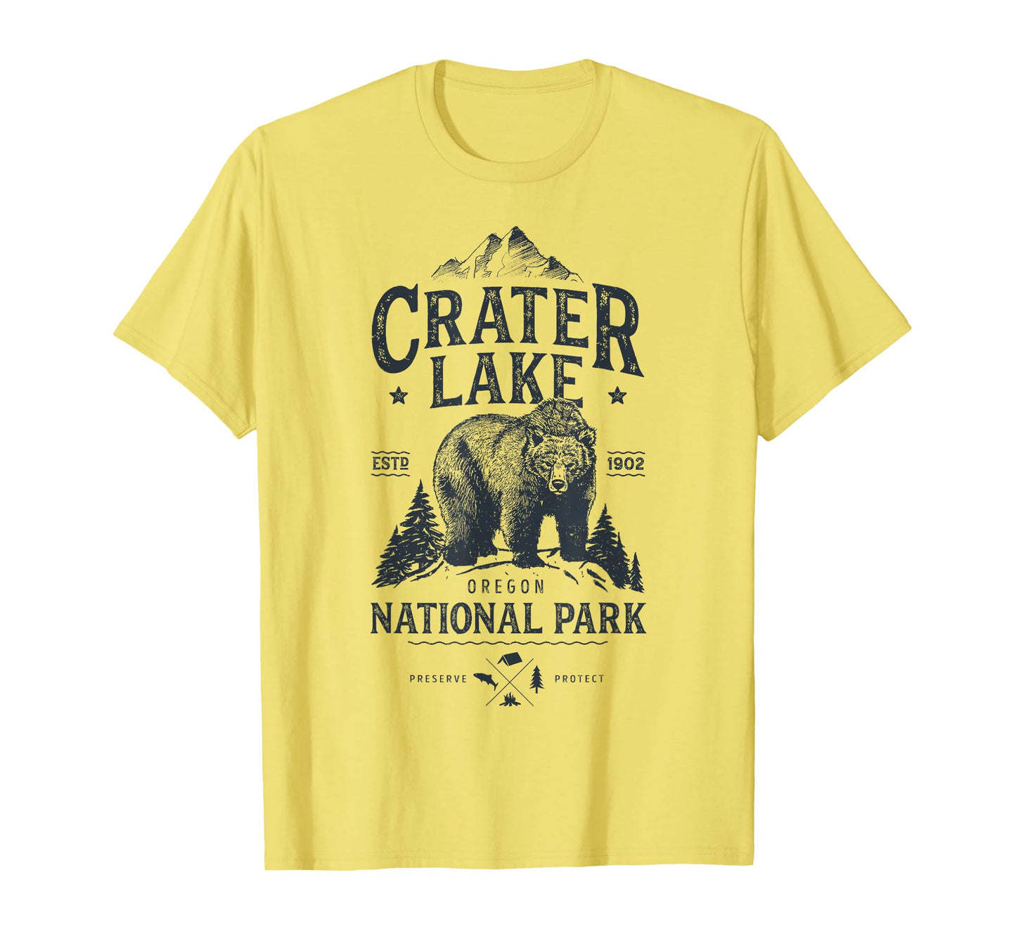 Crater Lake National Park Oregon Bear T-Shirt - Aesthetic Graphic Men Women - T-Shirt, Sweatshirt, Hoodie