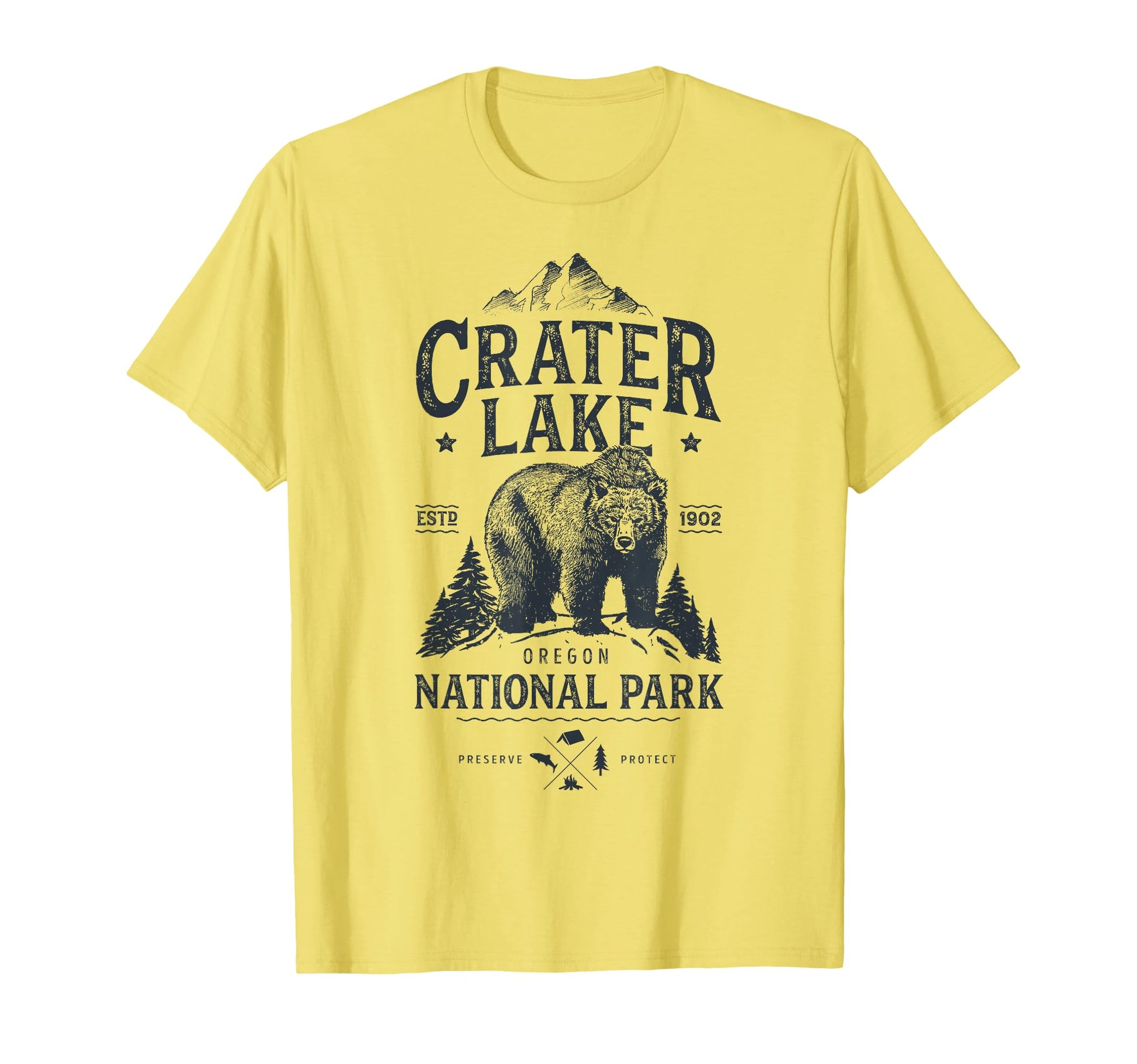 Crater Lake National Park Oregon Bear T-Shirt - Aesthetic Graphic Men Women - T-Shirt, Sweatshirt, Hoodie